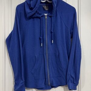 Calvin Klein Blue Zip-Up Hoodie